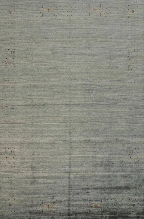 Tribal Gabbeh Handmade Gray Area Rug 10x12