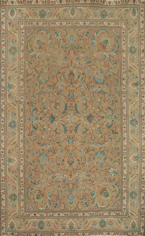 Handmade Floral Tabriz Persian Area Rug 7x10