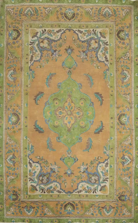 Handmade Wool Tabriz Persian Area Rug 6x9
