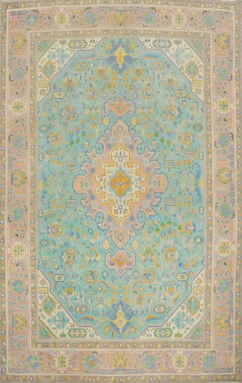Traditional Wool Tabriz Persian Area Rug 8x11