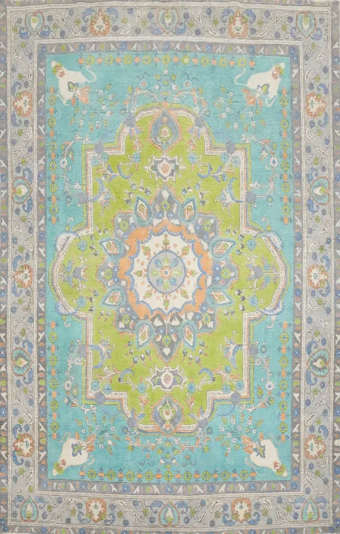 Traditional Wool Tabriz Persian Area Rug 8x11