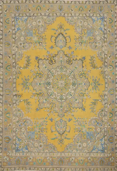 Traditional Wool Tabriz Persian Area Rug 10x12