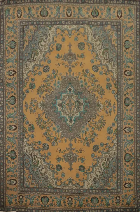 Handmade Wool Tabriz Persian Area Rug 10x13