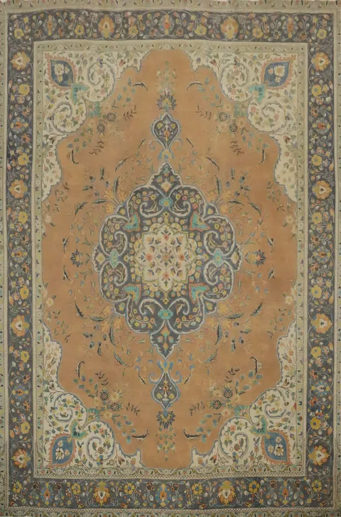 Traditional Wool Tabriz Persian Area Rug 10x13