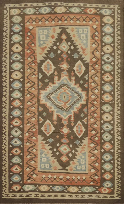 Southwestern Tribal Design Kilim Area Rug 6x10