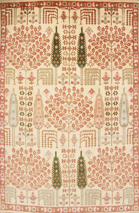 Geometric Oushak Indian Area Rug 8x10