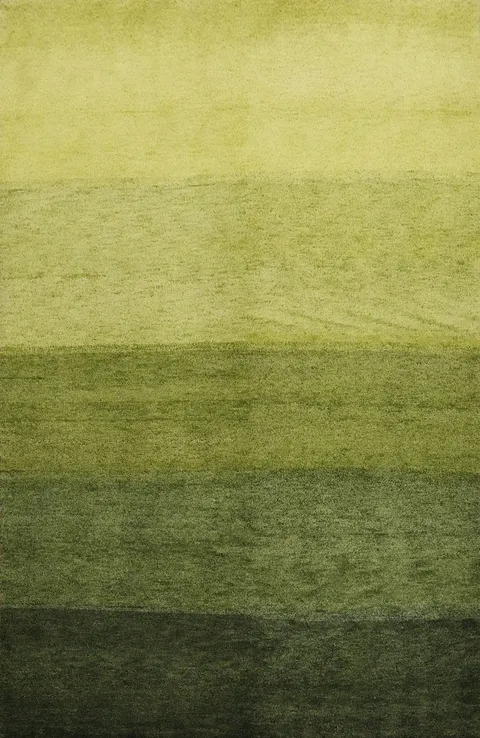 Vibrant Green Ombre Gabbeh Rug 5x7 Perfect for Modern Living Rooms