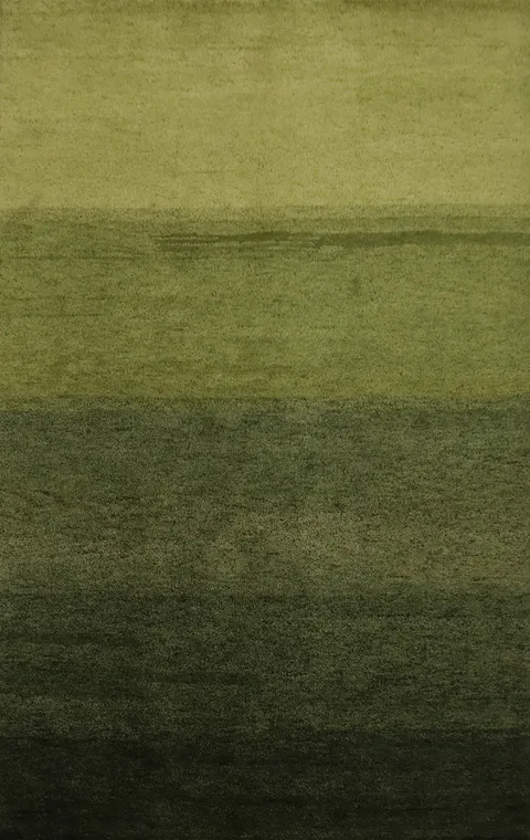 Luxurious Green Shades Gabbeh Rug 5x7 for Modern Decor