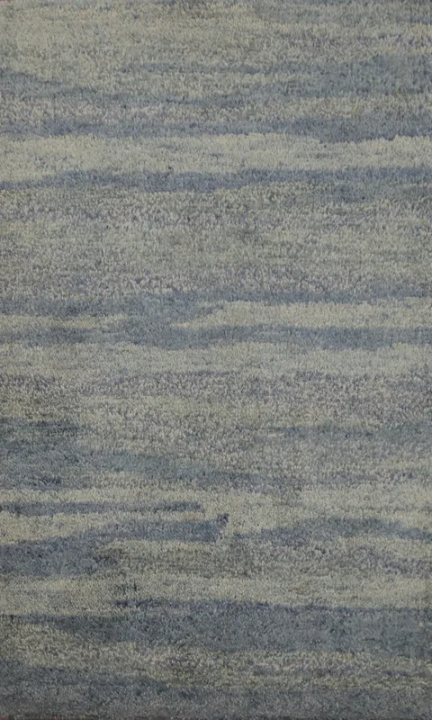 Serene Wave Patterned Gabbeh Rug 2x3 for Tranquil Decor