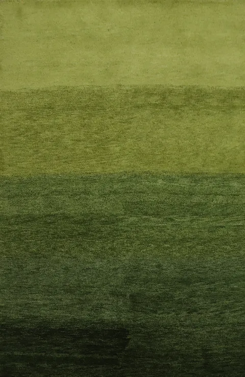 Elegant Green Gradient Gabbeh Rugs for Modern Interiors