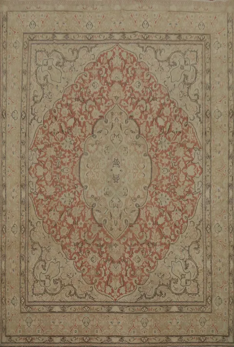 Traditional Floral Kerman Persian Area Rug 9x12