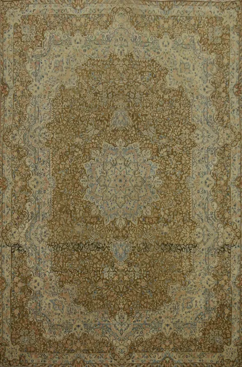Vegetable Dye Kerman Persian Area Rug 10x13