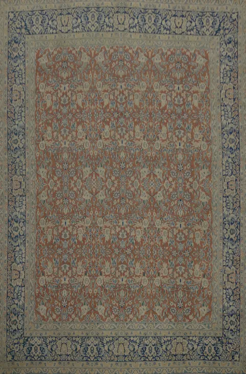 Antique Vegetable Dye Kerman Persian Area Rug 10x13