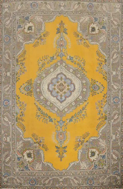 Traditional Wool Tabriz Persian Area Rug 10x13
