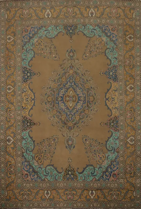 Traditional Wool Tabriz Persian Area Rug 10x13