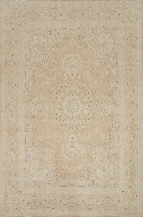 Traditional Wool Medallion Kerman Persian Area Rug 10x13