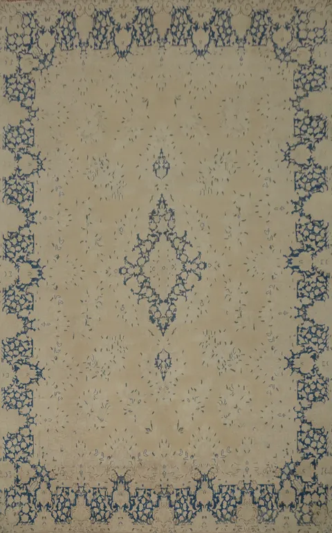 Vegetable Dye Kerman Persian Area Rug 9x13