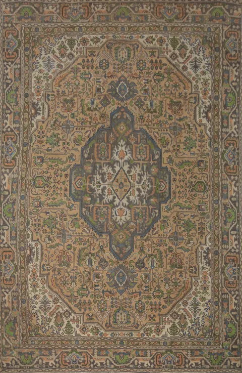 Handmade Wool Tabriz Persian Area Rug 9x12