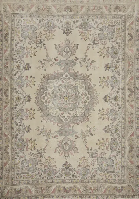Traditional Floral Tabriz Persian Area Rug 10x12