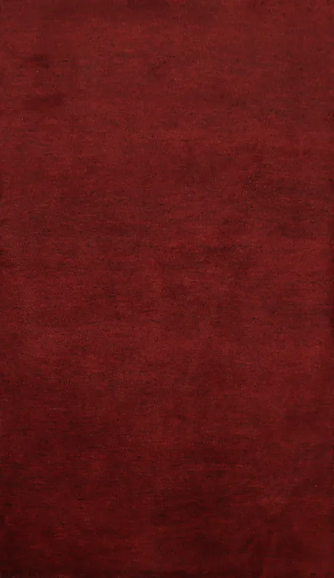 Deep Red Simple yet Elegant Monochrome Gabbeh Rug 4x6