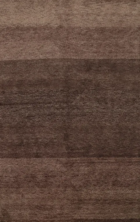 Elegant Earthy Brown Gabbeh Area Rug 6x8 Perfect for Cozy Living Spaces