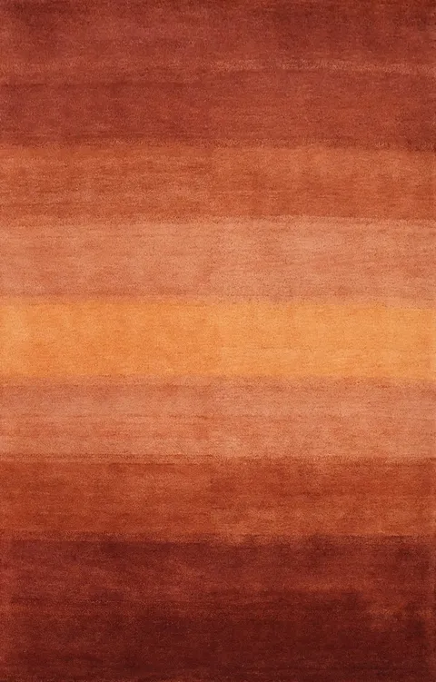 Elegant Earthy Tones Stripe Gabbeh Area Rug 5x8 for Modern Interiors