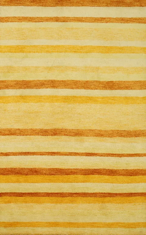 Sunny Striped Gabbeh Rug 4x6 Infusing Warmth and Style to Your Space