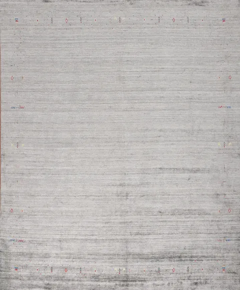 Gray Gabbeh Area Rug 12x12 Perfect for Understated Elegance