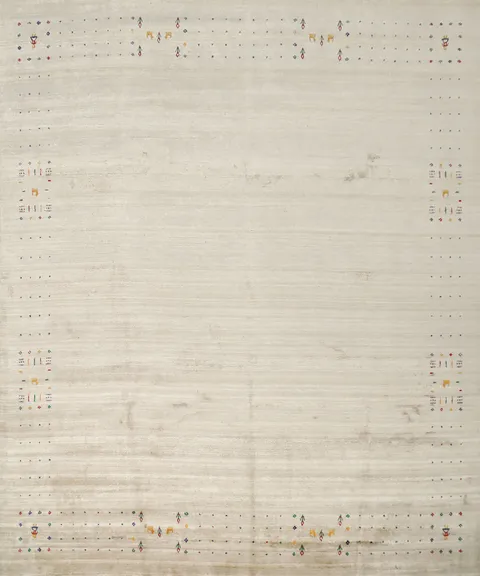 Tribal Gabbeh Handmade Square Area Rug 10x10