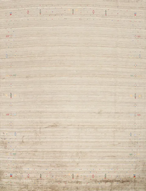 Tribal Gabbeh Square Wool Area Rug 9x9