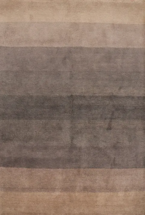 Earthy Tones Gradient Gabbeh Area Rug 6x8 for Contemporary Living Spaces