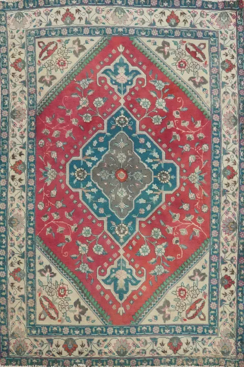 Traditional Wool Tabriz Persian Rug 5x6