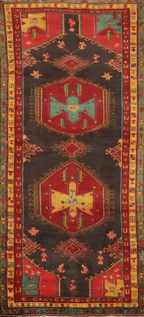 Geometric Ardebil Persian Runner Rug 4x10