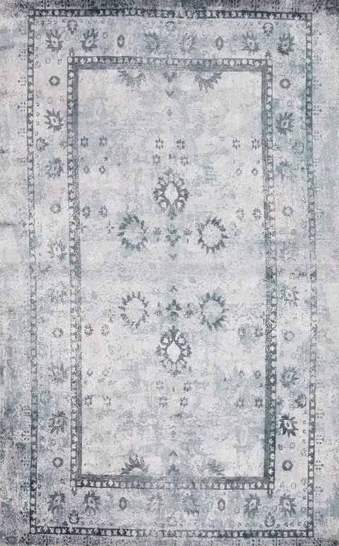 Intricately Designed Floral Oushak Area Rug 6x8 for Timeless Elegance