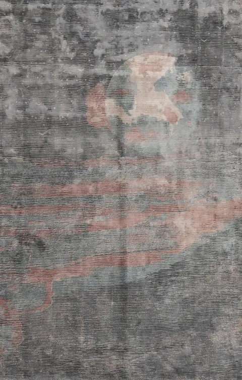 Luxurious Handcrafted Abstract Rug 5x7