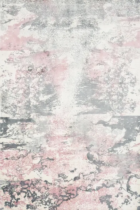 Abstract Pastel Dreams: Modern Artistry Soft Abstract Rug 5x7