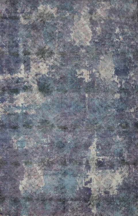 Distressed Look Abstract Oriental Area Rug 5x8