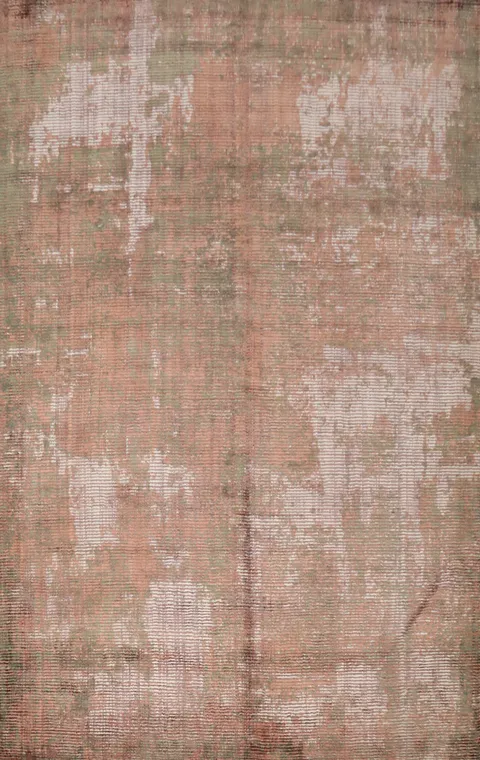 Handmade Distressed Look Abstract Area Rug 6x8 for Rustic Elegance