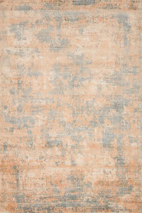Distressed Look Abstract Modern Accent Rug 4x6