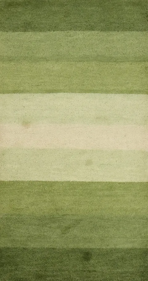 Green Gabbeh Oriental Runner Rug 2x5