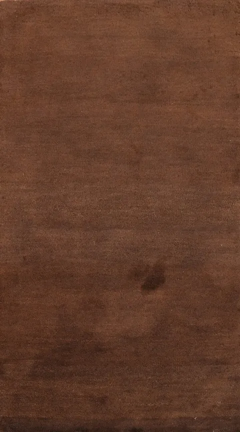 Luxurious Solid Brown Gabbeh Rug 2x5 for a Sophisticated Touch in Any Room