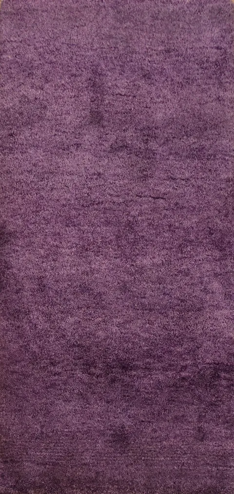 Luxurious Purple Shag Gabbeh Rug 2x5 for Warmth and Style in Living Spaces