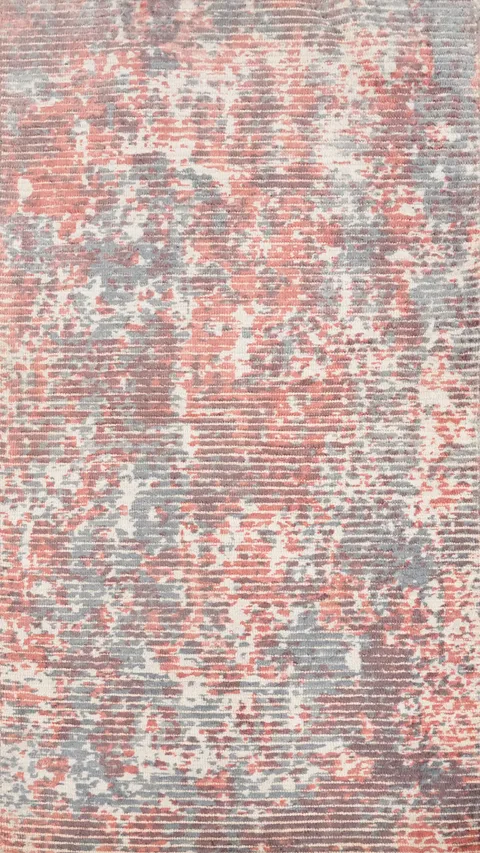 Contemporary Abstract Rug 2x4 with Elegant Textured Design