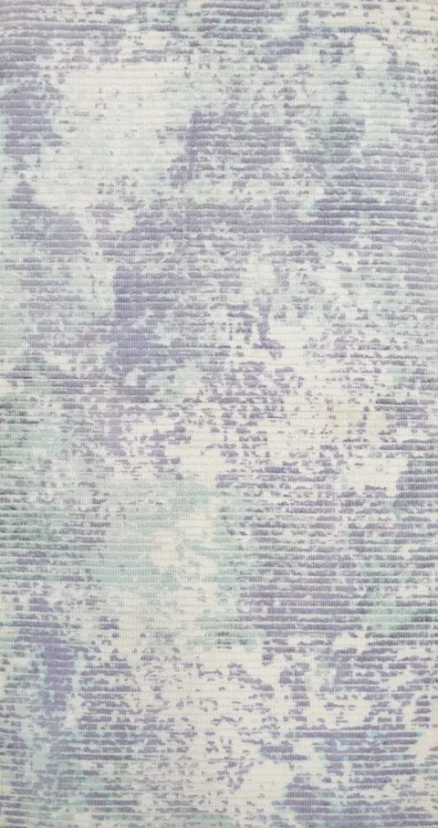 Whispering Lilac: Contemporary Blend of Soft Hues Abstract Rug 2x4