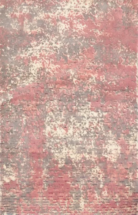 Distressed Look Abstract Oriental Rug 2x3