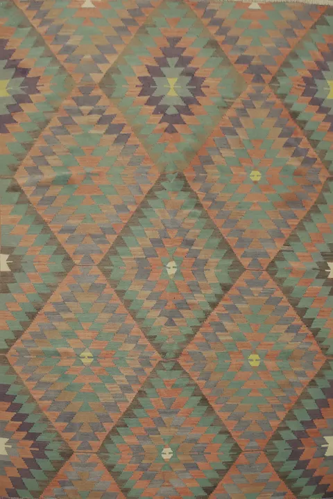 Vegetable Dye Kilim Turkish Rug 5x7