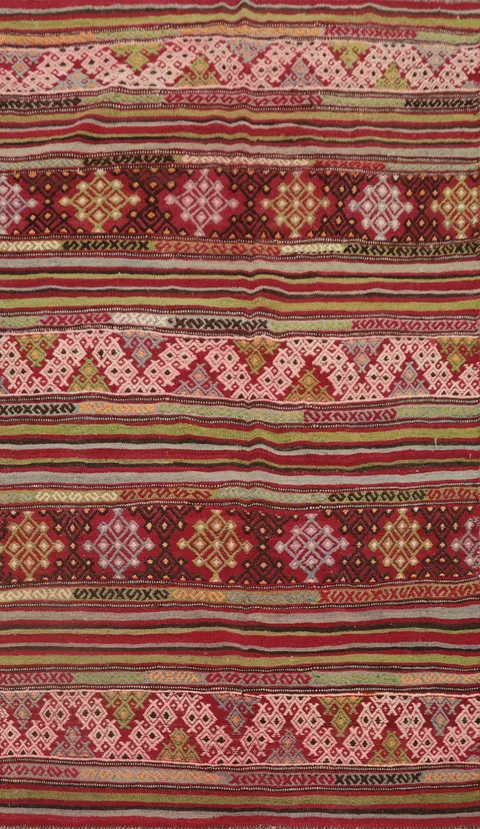 Vegetable Dye Kilim Turkish Rug 5x7