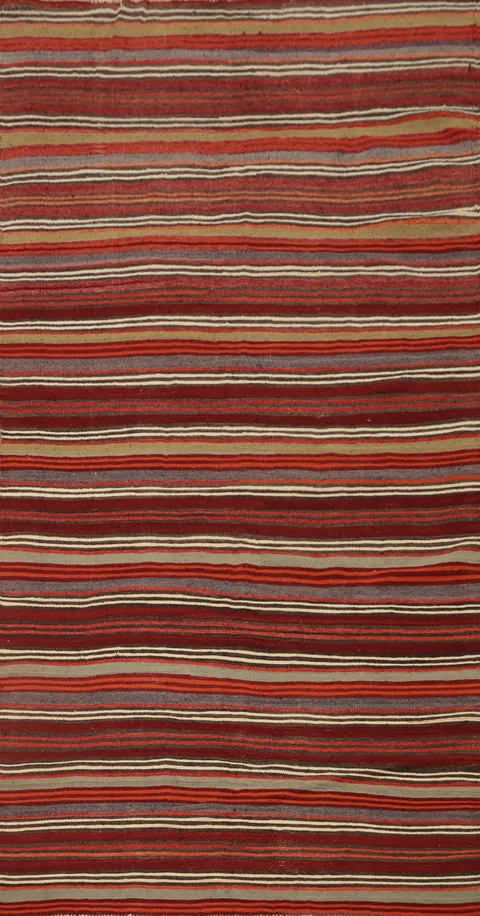 Vegetable Dye Kilim Turkish Area Rug 5x10