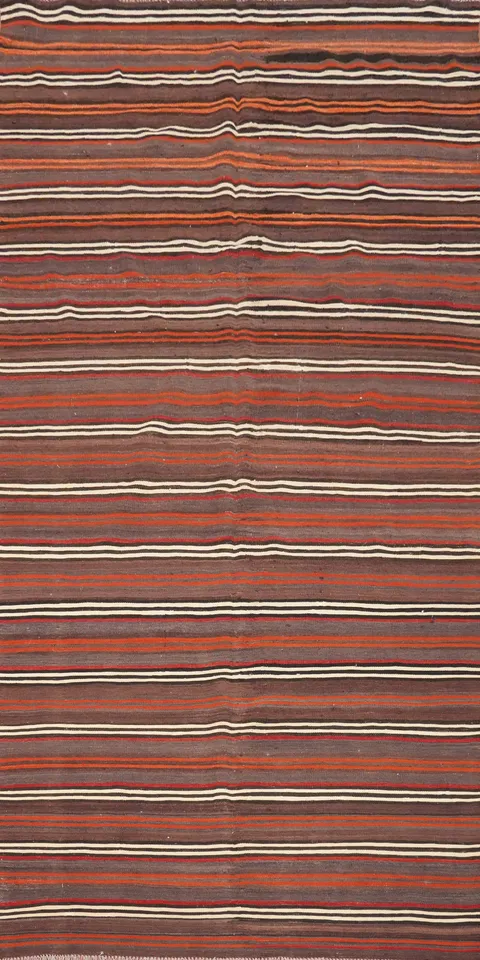 Vegetable Dye Kilim Turkish Area Rug 5x11
