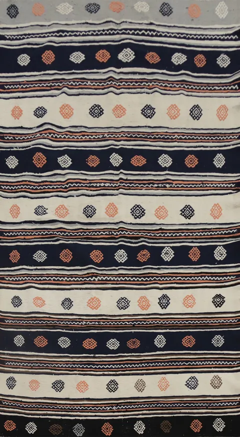 Vegetable Dye Kilim Turkish Area Rug 5x10